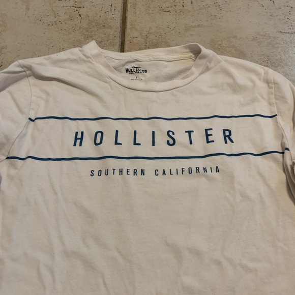 Hollister Southern California Logo Long Sleeve T-Shirt - White - Men's Small - Picture 2 of 7
